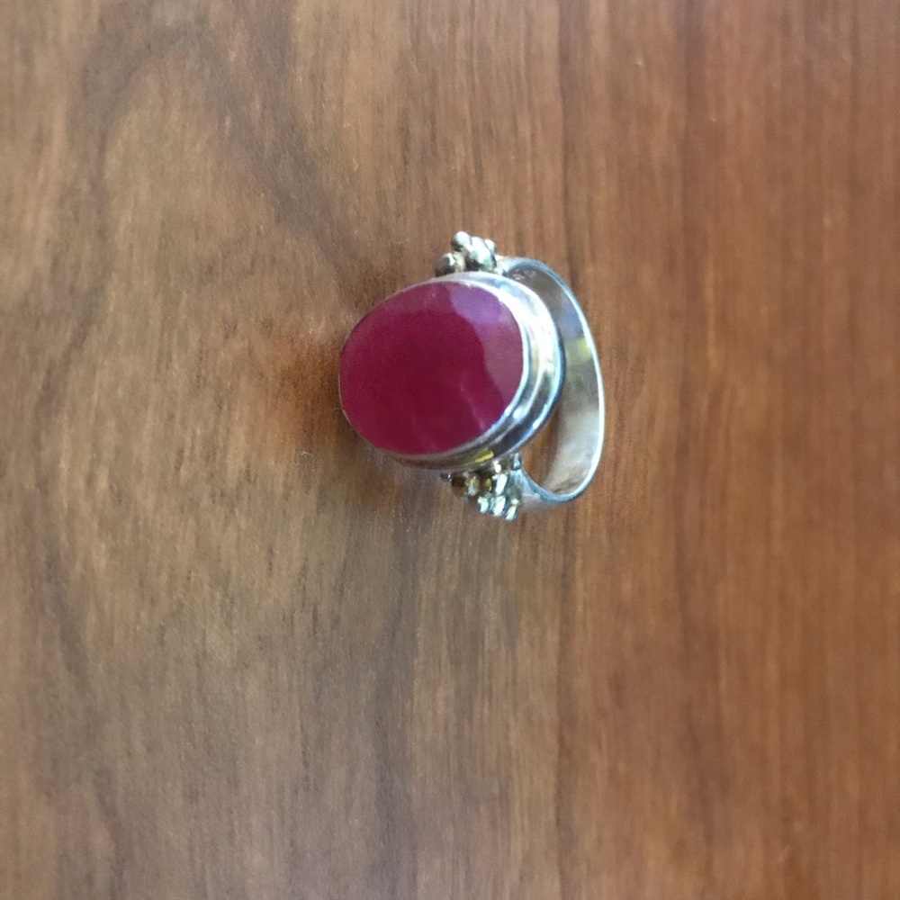 Red Chalcedony Ring - image 2